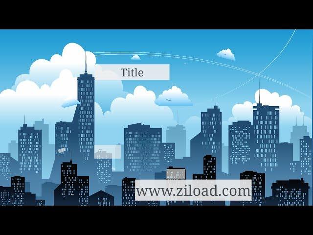 In the city prezi template from ziload