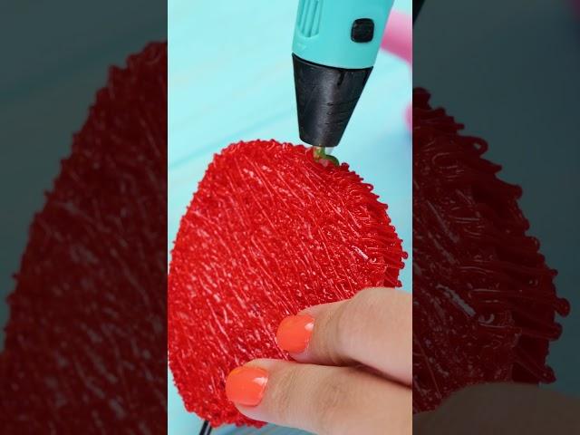 COOL DIY! How To Make 3D Strawberry Pen #shorts #diy