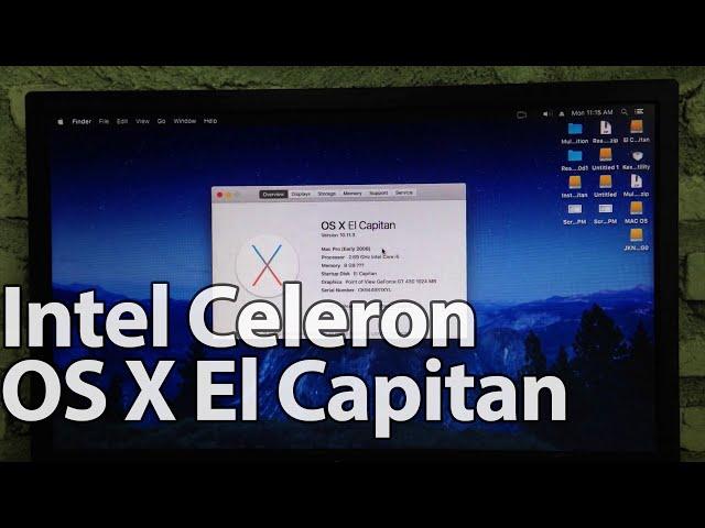 How Fast Intel Celeron G630 Run OS X el capitan