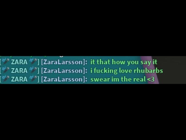 Zara Larsson swears on Roblox (real)