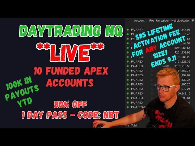 **LIVE** DAY TRADING - TRADING FUNDED ACCOUNTS