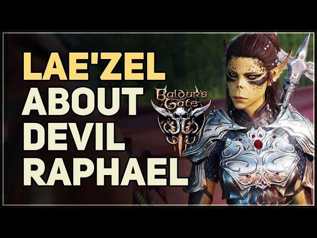 Lae'zel about Devil Raphael Baldur's Gate 3