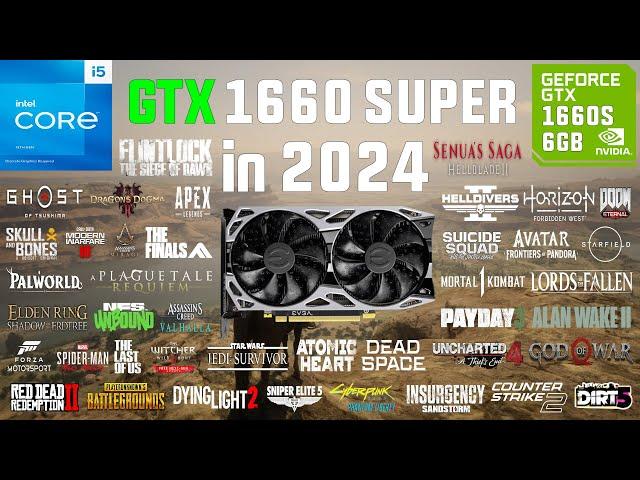 GTX 1660 SUPER Test in 60 Games in 2024