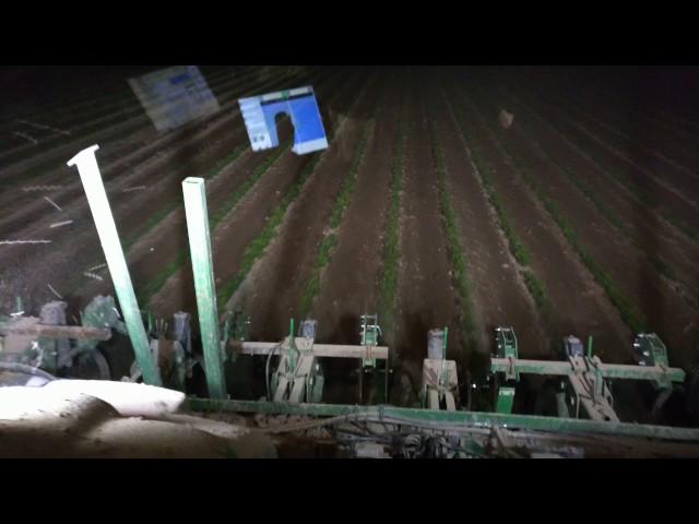 organic soybeans cultivation- John deere 8310r