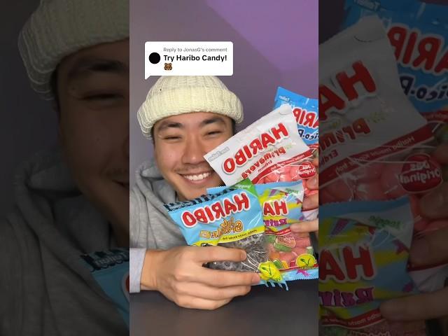 TRYING HARIBO CANDY ️#haribo #foryou #explore #eatingshowasmr #eatwithme #trending