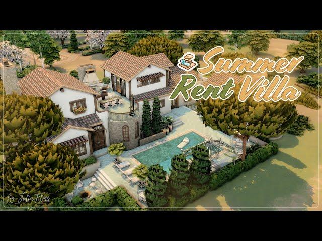 Летняя съемная вилла│Строительство│Summer Rent Villa│SpeedBuild│NO CC [The Sims 4] #sims4 #sims