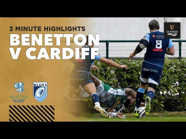 3 Minute Highlights: Benetton v Cardiff | Round 15 | Guinness PRO14 2020/21