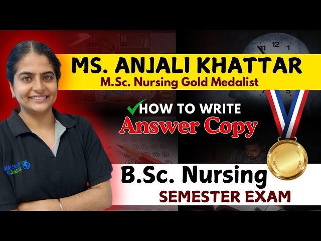 HOW TO WRITE ANSWERS IN BSC NURSING | BSC NURSING 2024 | bsc nursing 1st sem | BSC NURSING SEMESTER