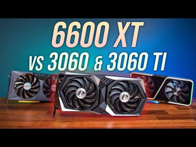 6600 XT vs 3060 Ti & 3060 - 17 Game Test 1080p & 1440p