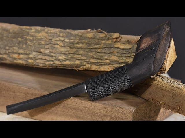 Forging a Native American Crook Knife -- the Mocotaugan