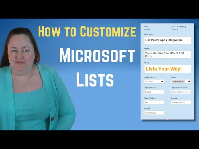 Customizing Microsoft Lists Edit Form w/Integrate