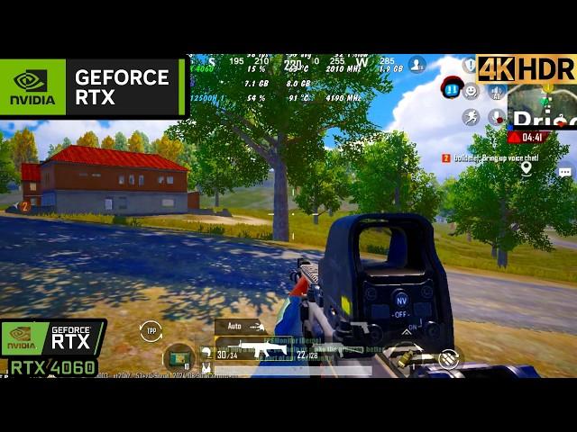 PUBG Mobile 3.3 HDR Bluestacks 5 Ultra Graphics RTX 4060 8GB Laptop 1080p Benchmark Test