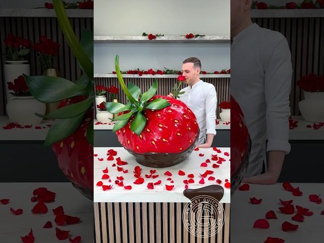 Chocolate covered Strawberry!  The perfect Valantine's day gift! #amauryguichon #ValentinesDay