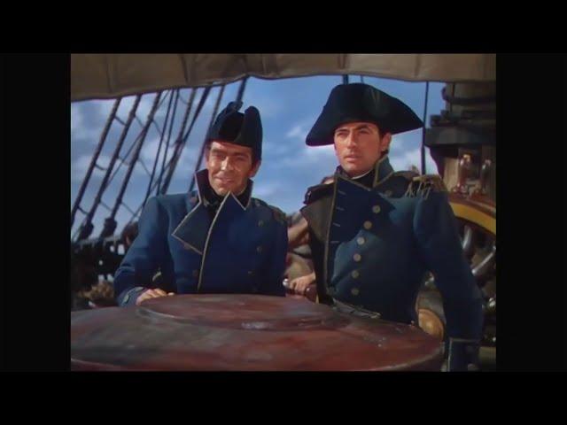 Gregory Peck is Captain Horatio Hornblower (1951) Naval Battle Part 1