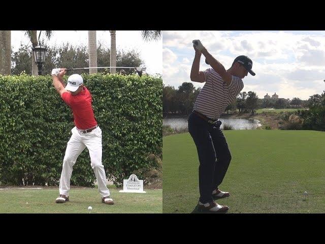 BILLY HORSCHEL - SYNCED DRIVER GOLF SWING FACE-ON DTL REG & SLOW MOTION - 1080p HD