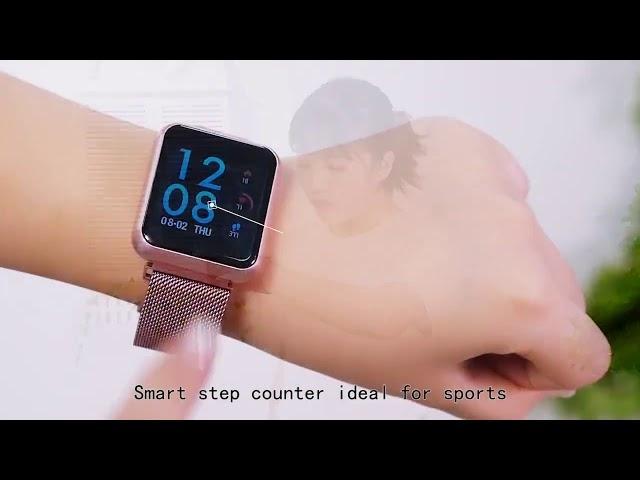 Smart Watch Fitness Tracker ECG Heart Rate Monitor Blood Pressure