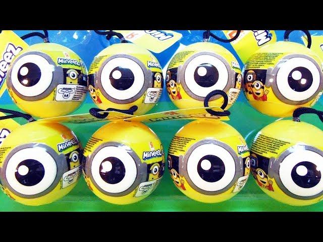 СЮРПРИЗЫ MINEEZ по мультику ГАДКИЙ Я 3 МИНЬОНЫ! Despicable Me 3 Minions Surprise eggs Unboxing TOYS