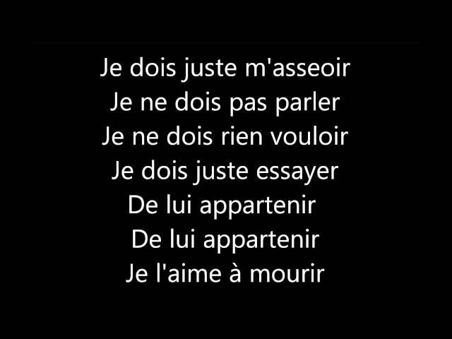 Francis Cabrel - Je l'aime a mourir [Lyrics]