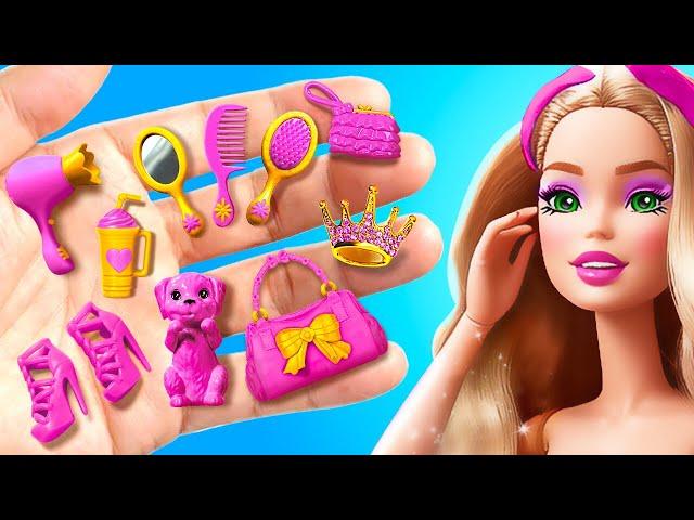 TINY CRAFTS FOR DOLLS  Barbie Doll Magic Makeover by 123GO!