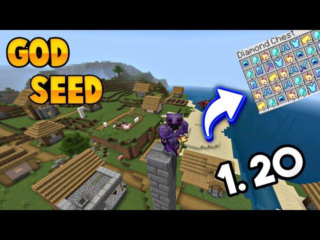 God Seed For Minecraft Bedrock And Pocket Edition | Seed Minecraft 1.20#minecraftseed