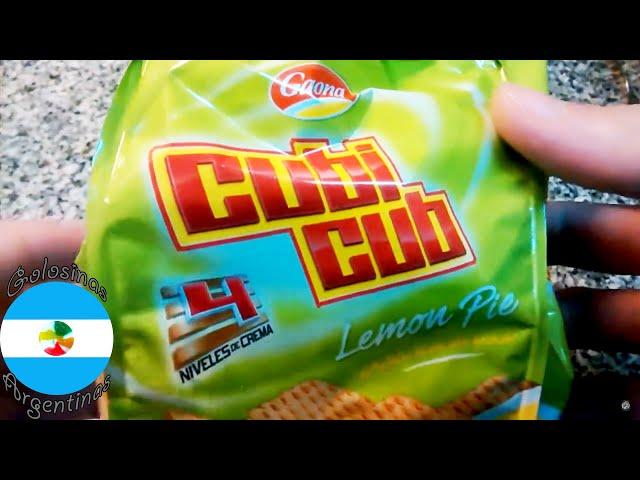 Gaona Cubicub sabor Lemon Pie Obleas Rellenas Limón - Lemon Pie Flavour Filled Wafers