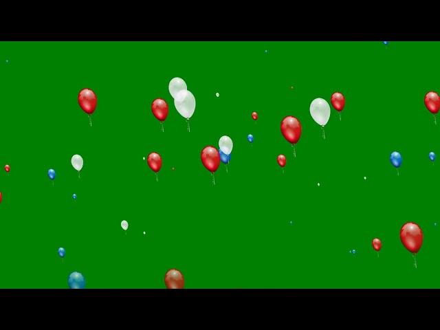 Green Screen Balloons Flying VFX |HD Video|Chroma Key|Copyright Free Subscription Required