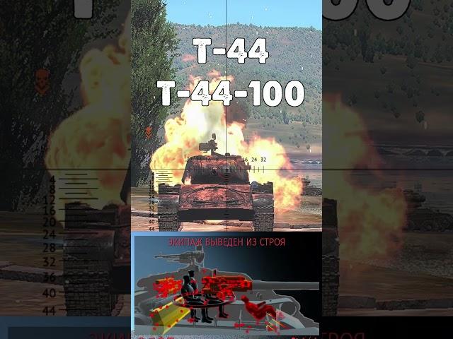 Как пробить Т-44, Т-44-100, Т-44-122 в War Thunder?