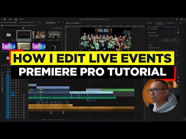 How I edit live events (Premiere Pro Tutorial) - My workflow in editing live conference events