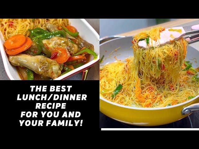 CHECK OUT THIS PERFECT LUNCH AND DINNER COMBO | RICE NOODLES AND CHICKEN WINGS SAUCE