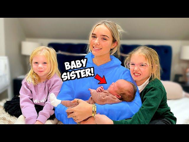 BABY meets her SISTERS for the first time! 