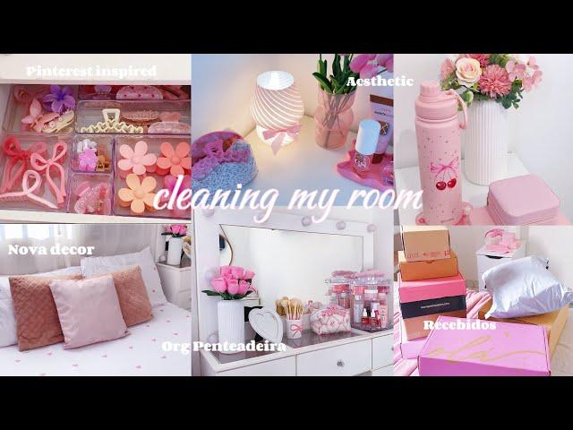 Organizando meu quarto 𐙚 nova decor, organizando a penteadeira, recebidos, limpeza e mais ₊˚⊹