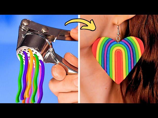 Simple DIY Jewelry Ideas Using Polymer Clay & Epoxy Resin 