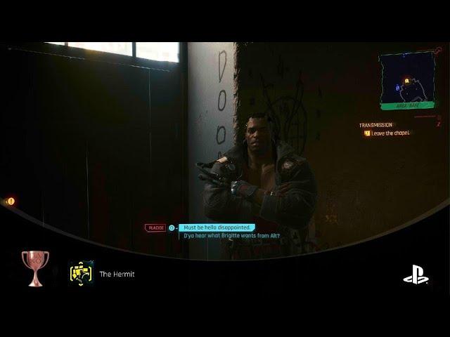 Cyberpunk 2077 PS5| The Hermit Trophy