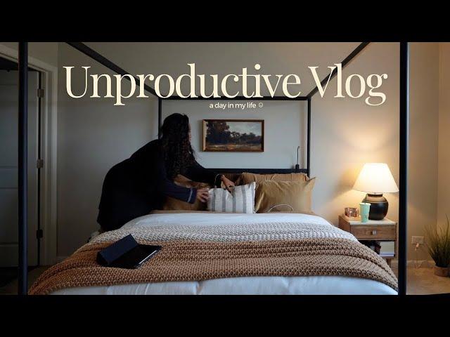 VLOG  spend the day with me.. moving plans, forms of self care, + being unproductive