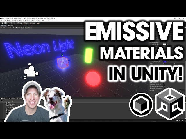 How to Use EMISSIVE MATERIALS in Unity! Step by Step Tutorial