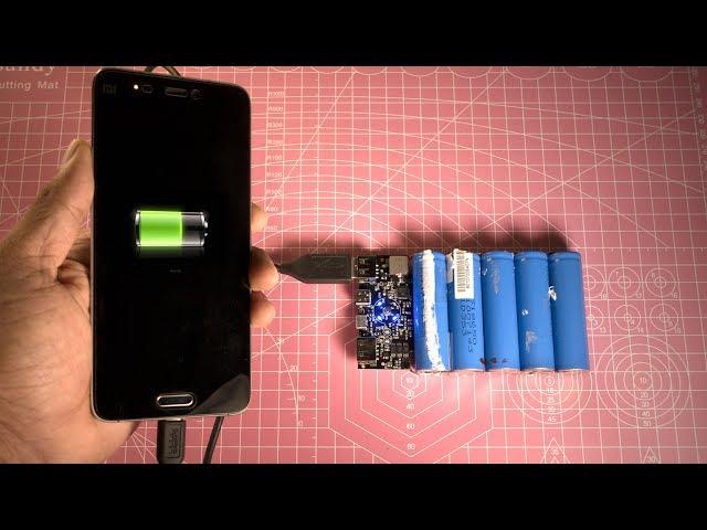 How to Make a Qualcomm Quick Charge 3.0 Power Bank from Scrap Laptop Battery - DIY