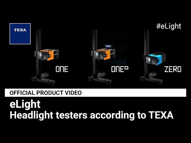 EN - eLight range, headlight testers according to TEXA - Official Product Video