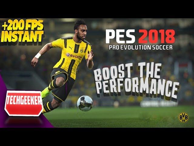 how to fix lag in pes 2018 on laptop or low end pc