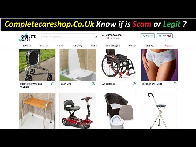 complete care shop ! complete care shop reviews ! completecareshop.Co.Uk Know if is Scam or Legit ?