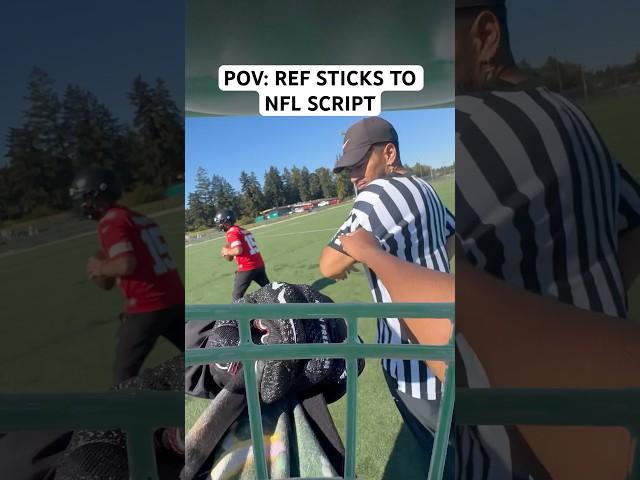 POV: REF STICKS TO NFL SCRIPT  #football #funny #shorts