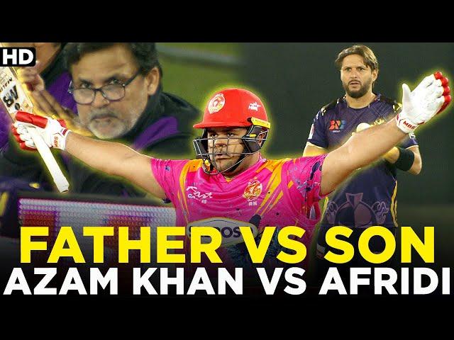 Father vs Son | Azam Khan vs Shahid Afridi | Azam Khan Huge Sixes | HBL PSL | ML2A