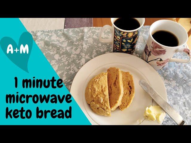 1 minute microwave keto bread