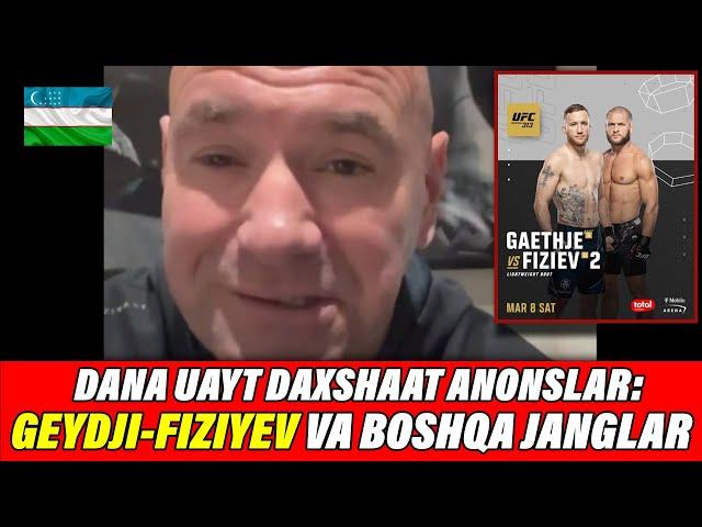 DANA SUPER JANGLAR ANONSI:  FIZIYEV-GEYDJI 2 VA BOSHQA JANGLAR! O'ZBEKCHA