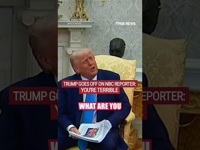 Trump slams NBC reporter for Qatari jet question #news #us #fox #trump #media #shorts #world