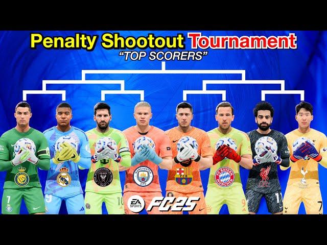 Top Scorers become Goalkeepers! Penalty Shootout Tournament! Haaland,  Mbappé, Lewandowski…【FC 25】