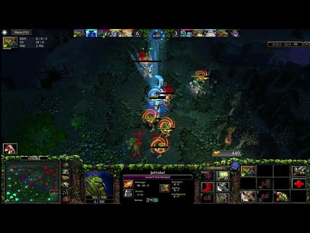 TROLL WARLORD HARD CARRY - Gameplay DOTA 1 (Warcraft III) Atinad Medalla Oro