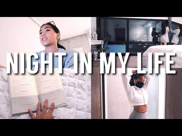 NIGHT IN MY LIFE: My Routine, How I Prep For The Next Day, Doing Chores, Working Out + Skincare!