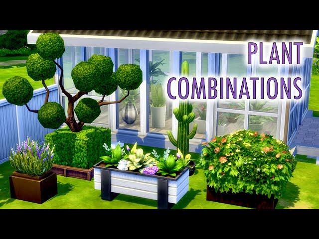 15 Plant Combo Ideas / The Sims 4 Base Game / 15 идей комбинирования растений / Симс 4 Базовая Игра