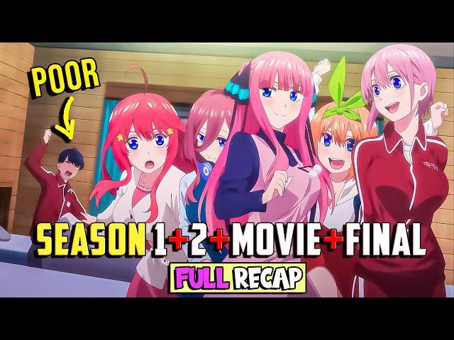 POOR ANTI-SOCIAL GUY make 5 RICH GIRLS FALL in LOVE with HIM The Quintessential Anime Recap