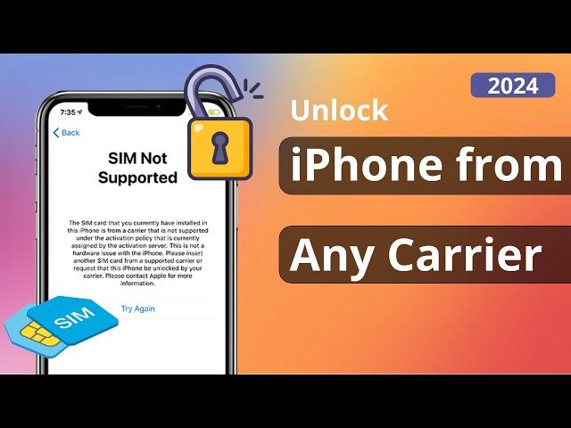 How to Unlock iPhone from Any Carrier | Remove SIM Lock iPhone 2025